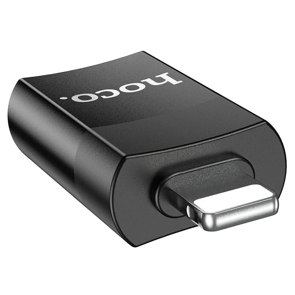 Переходник Hoco UA17 Lightning Male to USB Female USB2.0  Черный