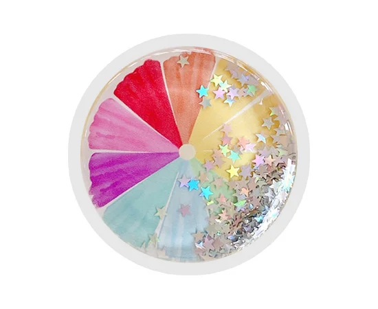 Держатель для телефона круглый (liquid shine) Круг/Радуга