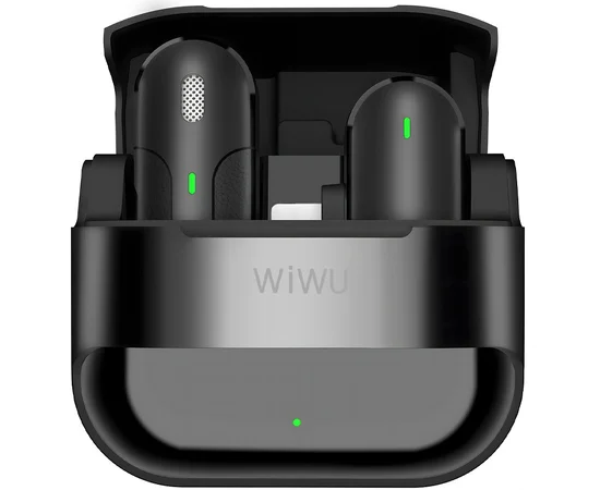 Петличный беспроводной микрофон WIWU Wi-WM001 Wireless mini microphone (Type-C) Black