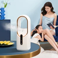 Настільний вентилятор F6 2in1 з зволожувачем повітря 2200mAh White