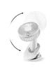 Портативний вентилятор K37 із затискачем 2000mAh White