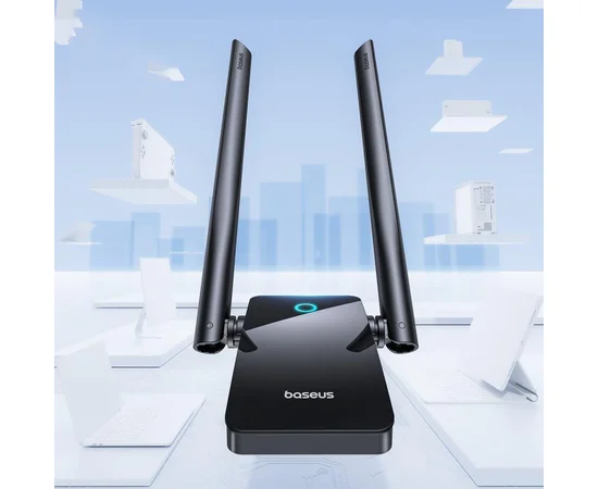 WiFi адаптер Baseus FastJoy Series 1300Mbps (External Antenna) (B01317600111-05) Cluster Black