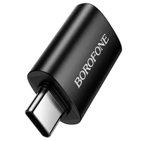 Переходник Borofone BV26C Type-C Male to USB Female USB3.0 Black