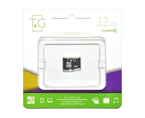 Карта памяти T&G microSDXC (UHS-1) 32 GB class 10 (без адаптера) Черный
