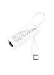 Переходник Hoco UA22 Acquire Type-C ethernet adapter (100 Mbps) White