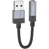 Переходник Hoco UPA32D Clever USB to 3.5mm Black