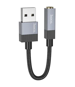 Переходник Hoco UPA32D Clever USB to 3.5mm Black