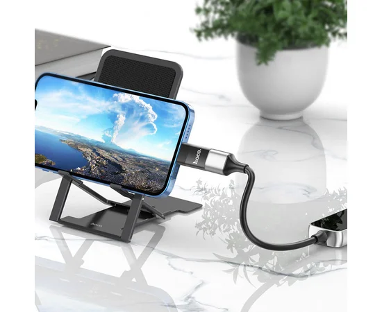 Переходник Hoco UA17 Lightning Male to USB Female USB2.0  Черный