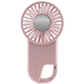 Портативный вентилятор SQT-BF2 с карабином 1800mAh Pink