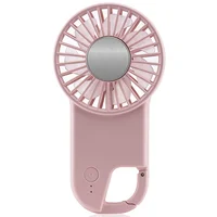 Портативный вентилятор SQT-BF2 с карабином 1800mAh Pink