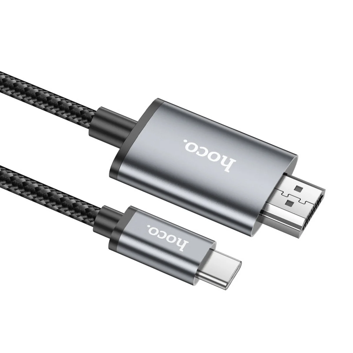 Переходник Hoco UA27 HD Type-C to HDMI (2m) Metal gray