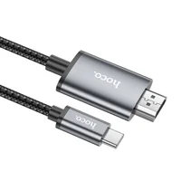 Переходник Hoco UA27 HD Type-C to HDMI (2m) Metal gray