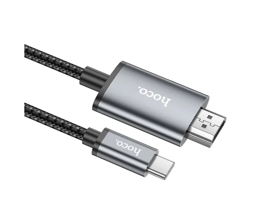 Переходник Hoco UA27 HD Type-C to HDTV (2m) Metal gray