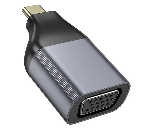 Переходник Hoco UA34 Type-C to VGA Metal grey
