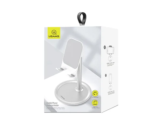 Держатель-подставка USAMS US-ZJ048 Mobile Phone Desktop Holder Серебряный