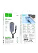 Переходник Hoco UA37 Portable Type-C to RJ45 1000 Mbs (0.15m) Metal gray