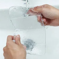 Держатель в машину для телефона (антискользящий) Baseus Folding Bracket Прозрачный