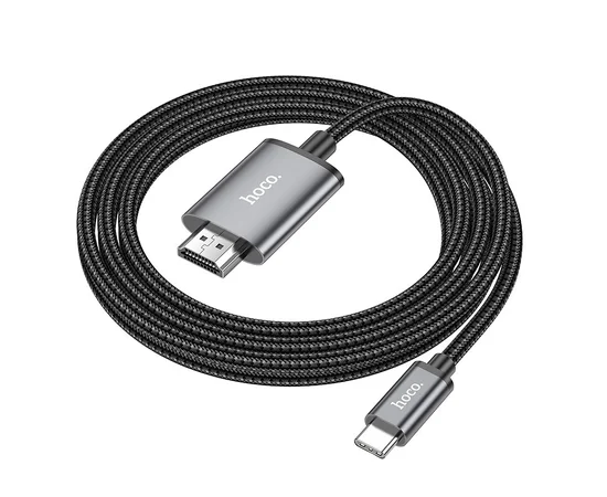 Переходник Hoco UA27 HD Type-C to HDTV (2m) Metal gray