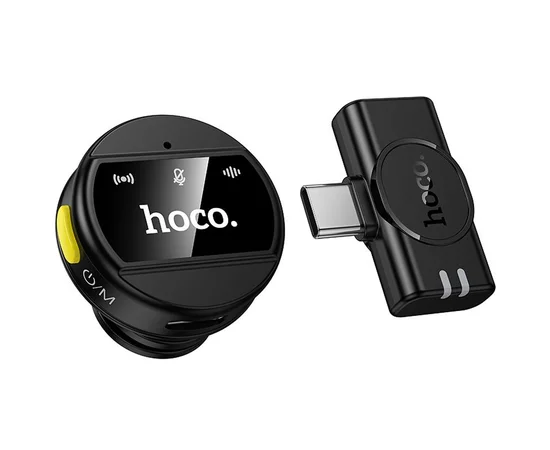 Петличный беспроводной микрофон Hoco L21 Charm Type-C Black