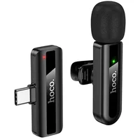 Петличный беспроводной микрофон Hoco L20 Fair Type-C Black