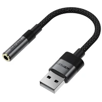 Переходник Acefast J13 USB male to AUX 3.5mm female Black