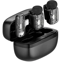 Петличный беспроводной микрофон WIWU WM008 Dual-mic ANC Type-C Black