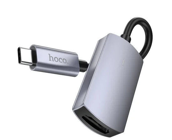 Переходник Hoco UA20 Presage Type-C to HDTV Metal gray