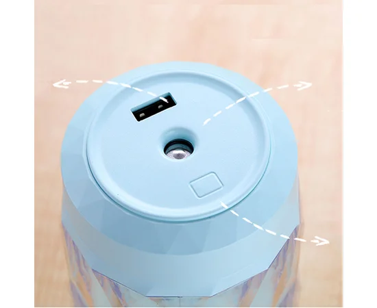 Увлажнитель воздуха Color Diamond c LED подсветкой (lamp+fan) Голубой