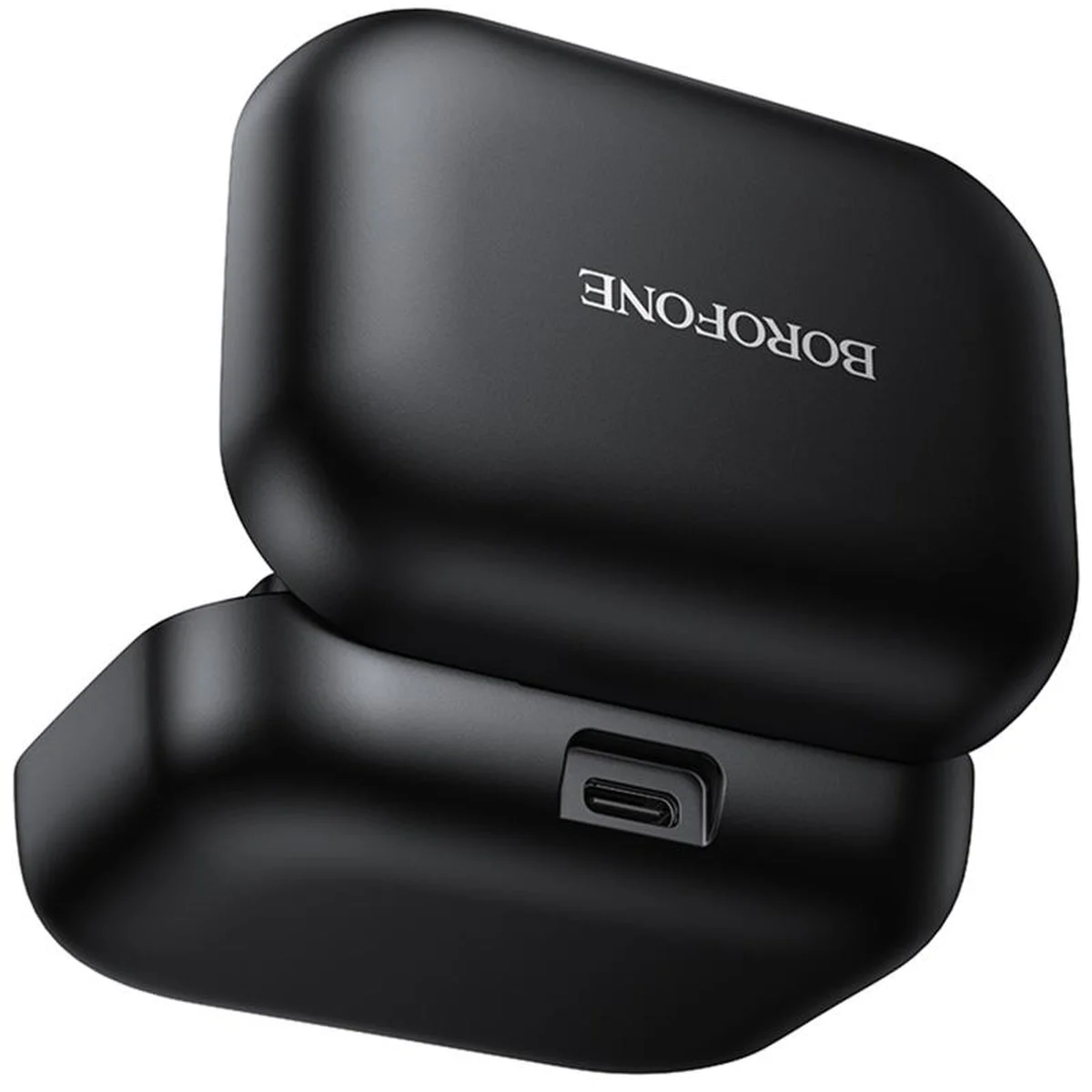 Петличный беспроводной микрофон Borofone BFK17 Lemai dual-mic Type-C Black