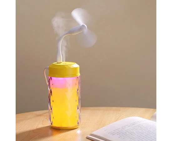 Увлажнитель воздуха Color Diamond c LED подсветкой (lamp+fan) Желтый
