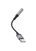 Переходник Hoco LS36 Fresh USB to 3,5 AUX Black