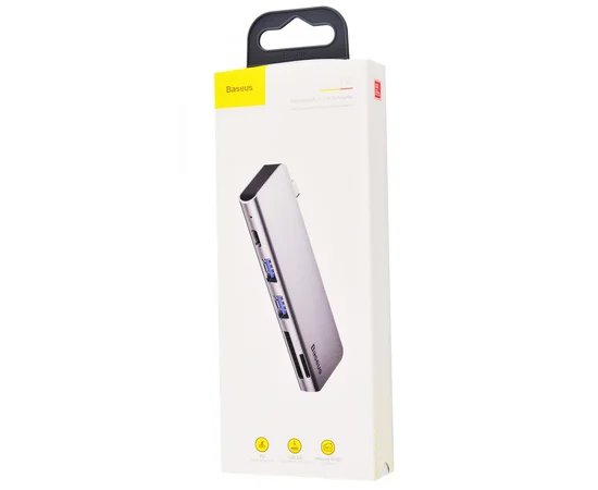 Переходник Hub Baseus Harmonica 5-in-1 (CAHUB-K) Серый