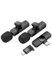 Петличный беспроводной микрофон Borofone BFK15 Dual-mic lavalier Lightning/Type-C Black