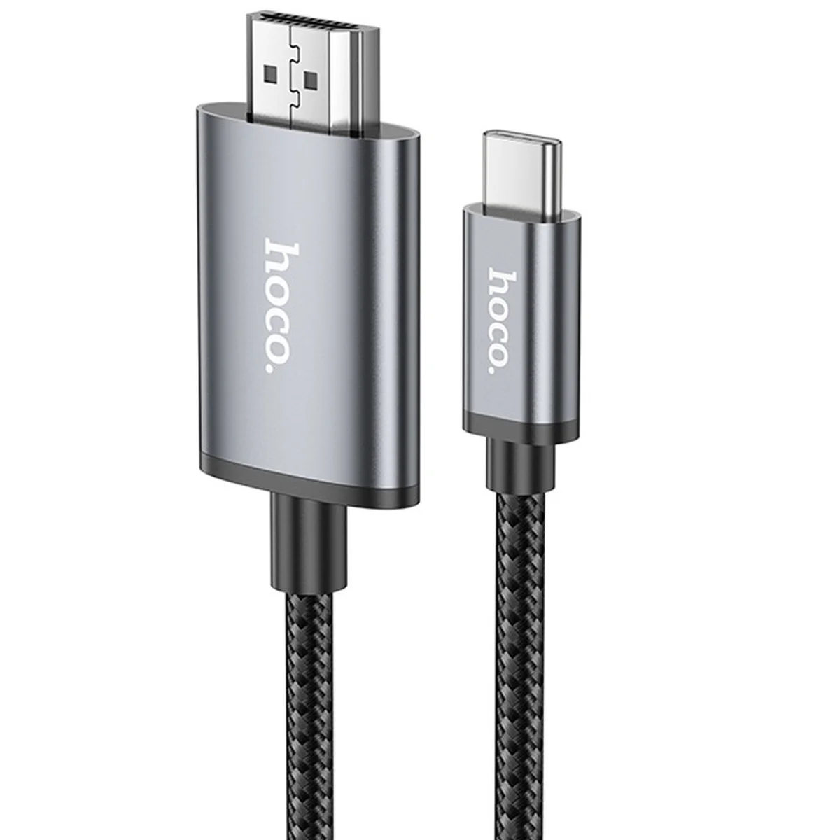 Переходник Hoco UA27 HD Type-C to HDMI (2m) Metal gray