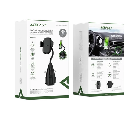 Автодержатель Acefast D24 for cup holder Black