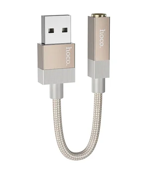 Переходник Hoco UPA32D Clever USB to 3.5mm Gold