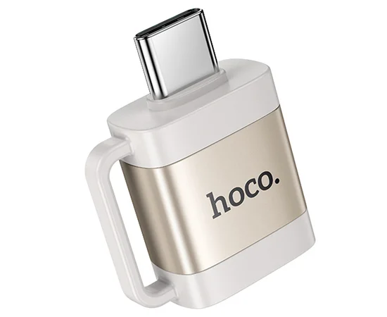 Переходник Hoco UA31C OTG Type-C male to USB female Gray