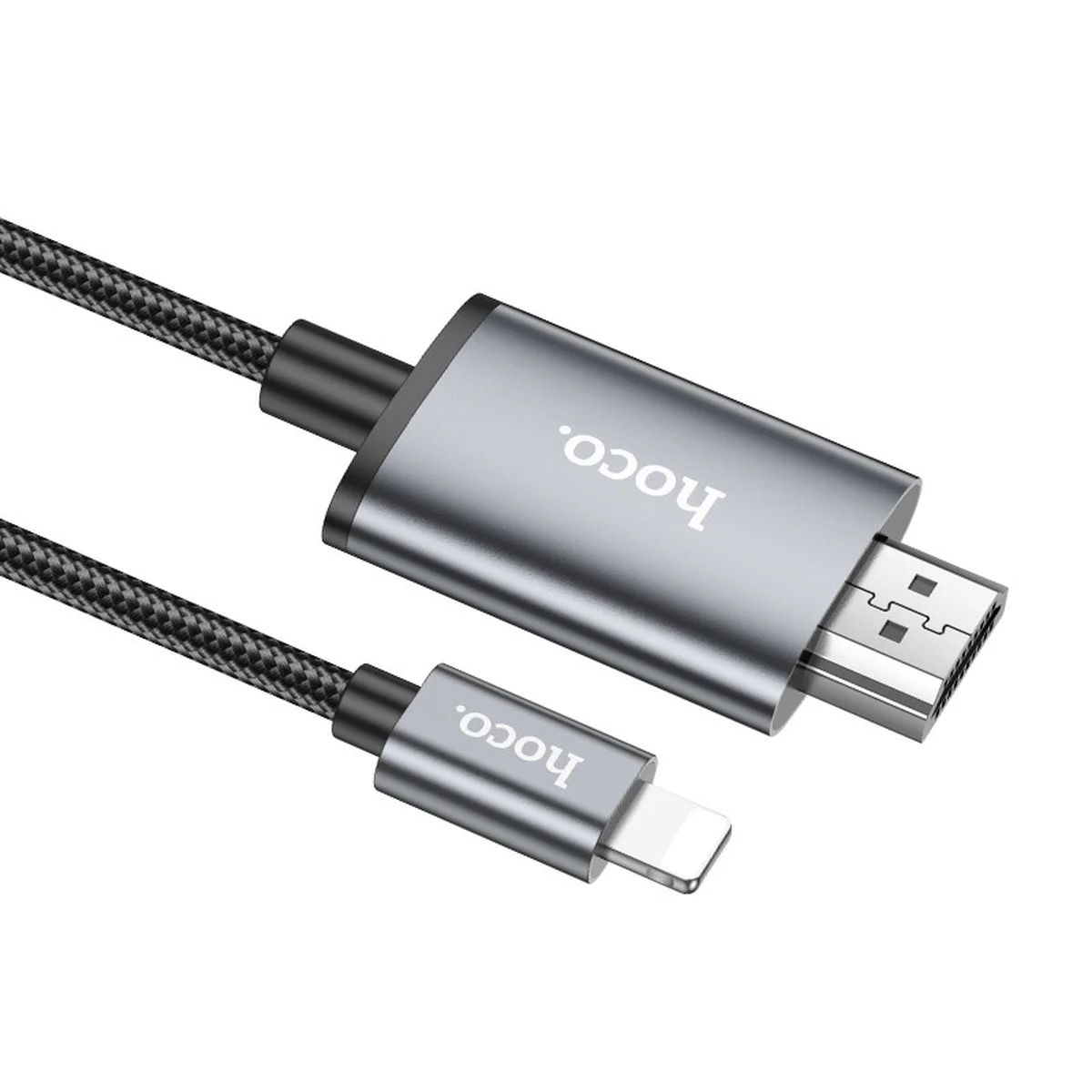 Переходник Hoco UA27 HD Lightning to HDMI (2m) Metal gray