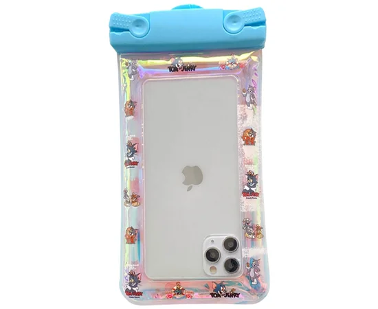 Водонепроницаемый универсальный чехол 6,5 (Girl series) Том и Джерри/Синий