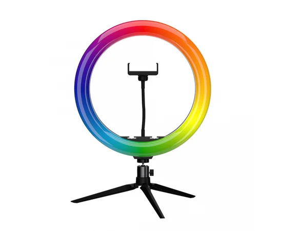 Кольцевая LED лампа Lovely Stream 12'' с треногой Черный