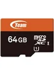 Карта памяти Team microSDXC UHS-1 64 GB Class 10 + SD adapter Черный / Оранжевый