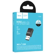 WiFi адаптер Hoco HI38 WiFi4 USB Internal Antenna 150Mbps Black