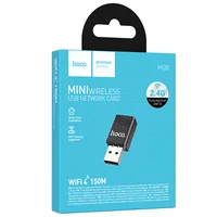 WiFi адаптер Hoco HI38 WiFi4 USB Internal Antenna 150Mbps Black