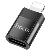 Переходник Hoco UA17 Lightning Male to Type-C Female Черный
