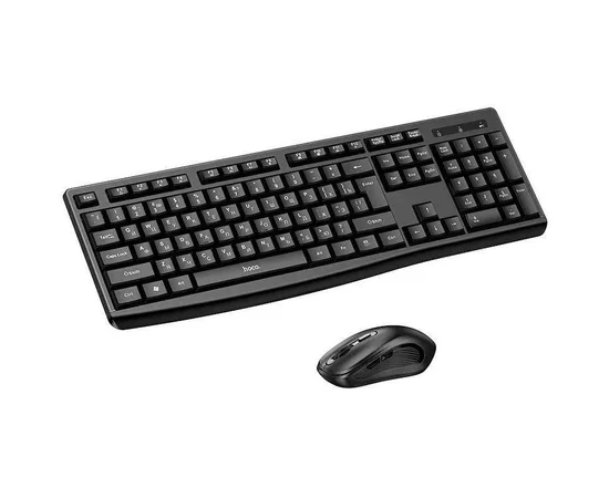 Беспроводная клавиатура + мышь Hoco DI94 Ultra Thin 2.4G Black
