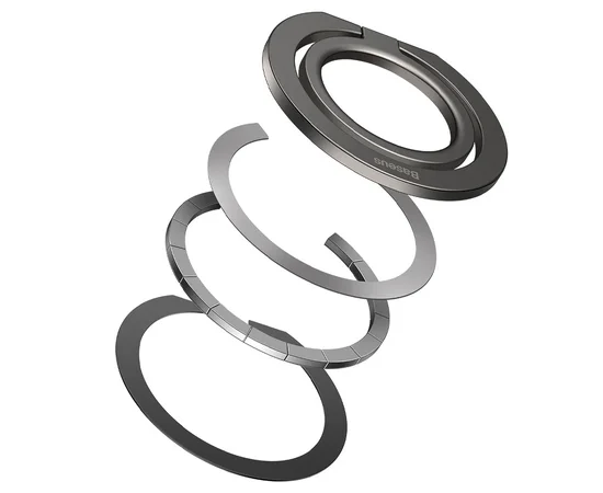 Держатель для телефона Baseus Halo Series Foldable Metal Ring (Single ring) (SUCH00001) Grey