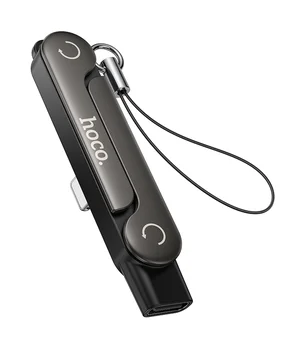 Перехідник Hoco UA47 Lightning male to Type-C female adapter Black