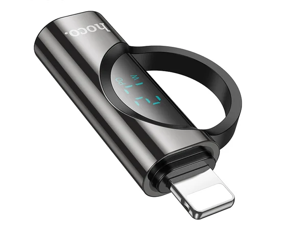 Переходник Hoco UA32B Lightning male to Type-C female display adapter Black
