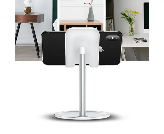 Держатель-подставка USAMS US-ZJ048 Mobile Phone Desktop Holder Серебряный