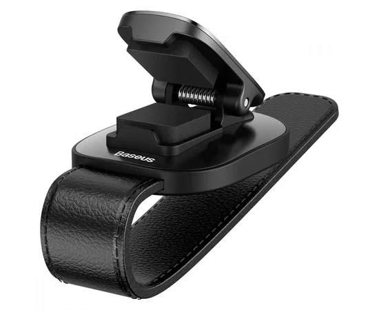 Держатель в машину для очков Baseus Platinum Vehicle (champing type) (ACYJN) Черный